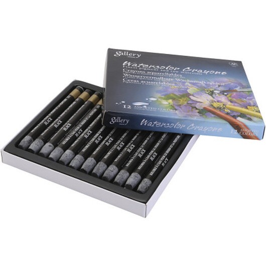 Gallery Akvarell, svart, 12 st./ 1 förp.