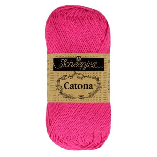 Scheepjes Catona Garn 604 Neonrosa - 25g