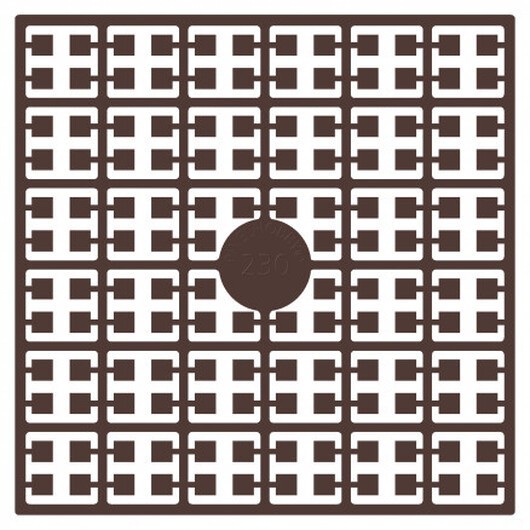 Pixelhobby Midi Pärlor 230 Extra mörk hudfärg 2x2mm - 140 pixels