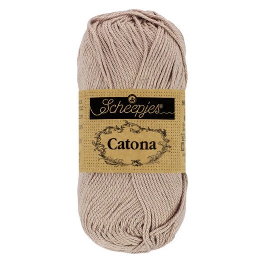 Scheepjes Catona Garn 406 Mjuk Beige - 25g