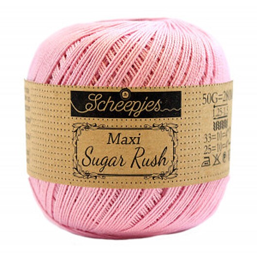 Scheepjes Maxi Sugar Rush Garn Unicolor 222 Tulip