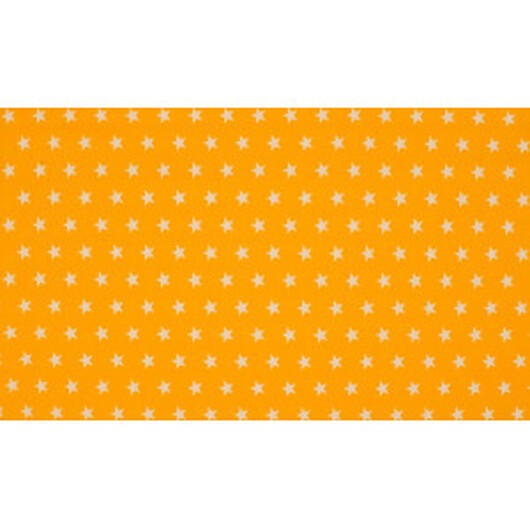 Minimals Bomullspoplin Tyg Print 131 Star Yellow 145cm - 50cm