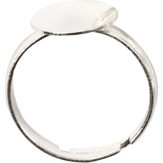 Fingerring, försilvrad, 3 st./ 1 förp.