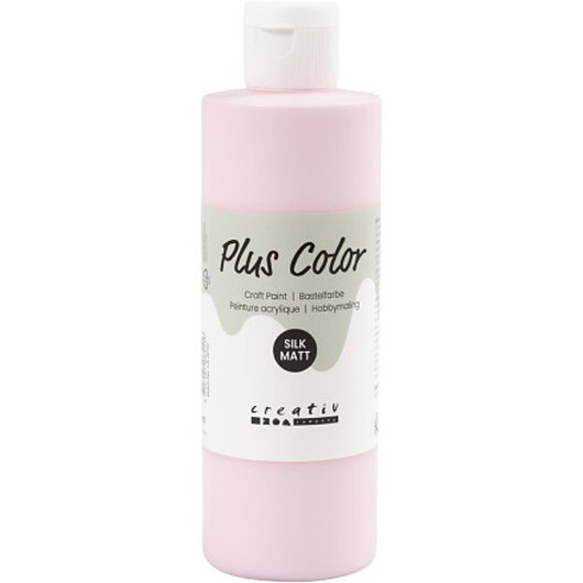 Plus Color Hobbyfärg, soft pink, 250 ml/ 1 flaska