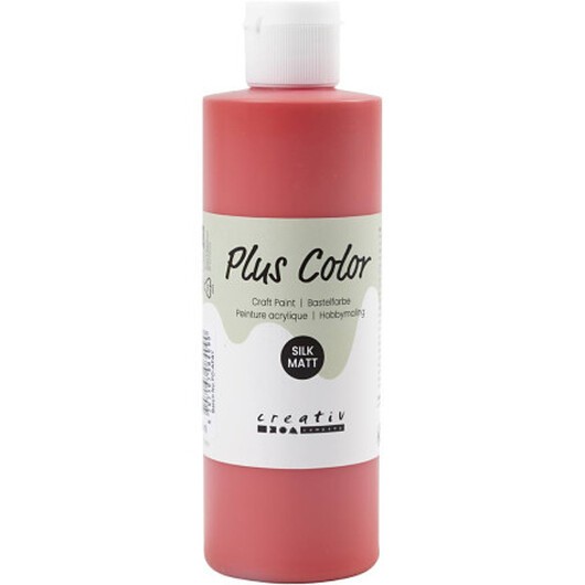 Plus Color Hobbyfärg, crimson red, 250 ml/ 1 flaska