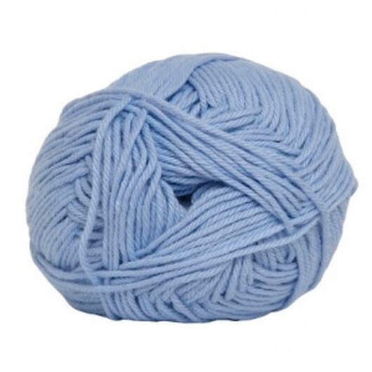 Hjertegarn Cotton nr. 8 Garn 603 Babyblå