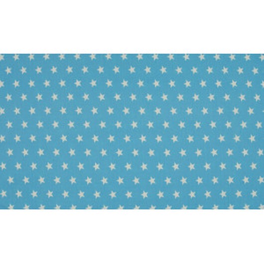 Minimals Bomullspoplin Tyg Print 102 Star Blue 145cm - 50cm