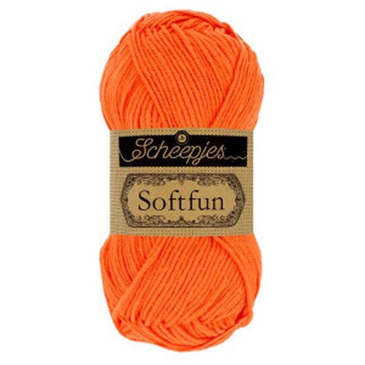 Scheepjes Softfun Garn Unicolor 2651 Pumpa