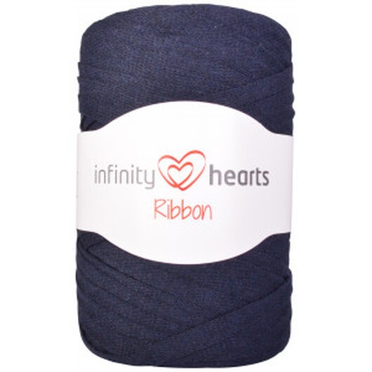 Â Infinity Hearts Ribbon Trikågarn 19 Marinblå