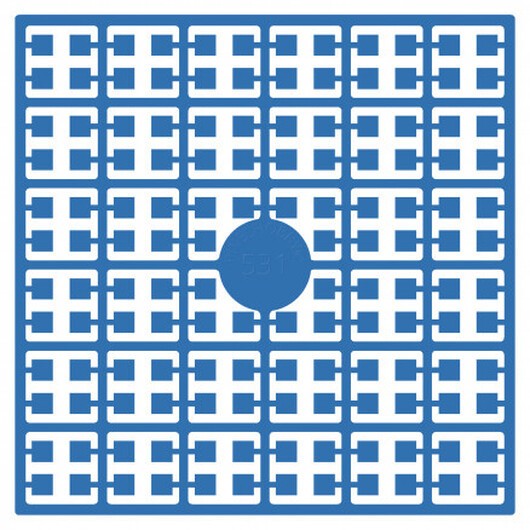 Pixelhobby Midi Pärlor 531 Mörk Klar Turkos 2x2mm - 140 pixels