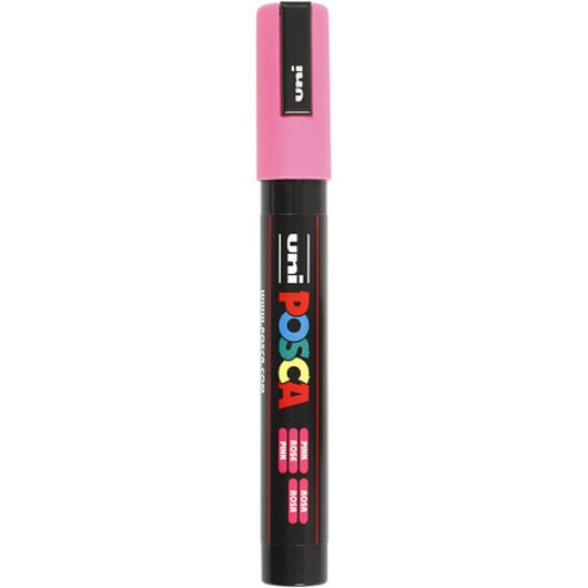 Posca Marker , nr. PC-5M, spets 2,5 mm, Medium, rosa, 1 st.