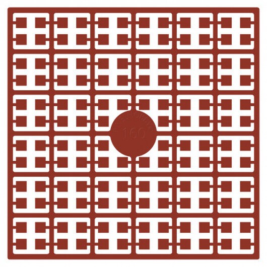 Pixelhobby Midi Pärlor 160 Mörk Terracotta 2x2mm - 140 pixels