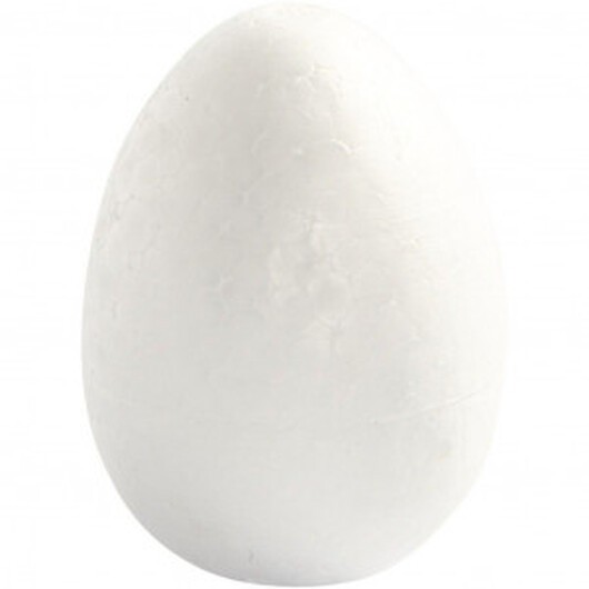 Frigolitägg Vit 8cm - 5 st.