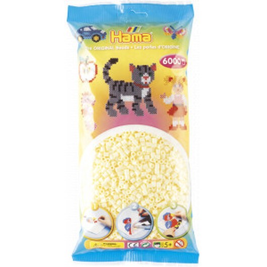 Hama Midi Pärlor 205-02 Creme - 6000 st.