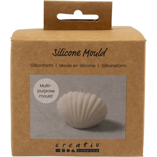 Silikonform, mussla, H: 6 cm, L: 9 cm, B: 5 cm, 1 st.