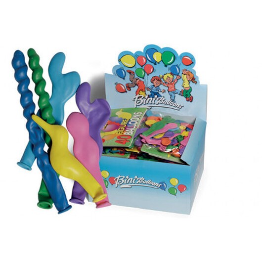 Bini Balloons Ballonger Ass. figurer och färger - 40 st