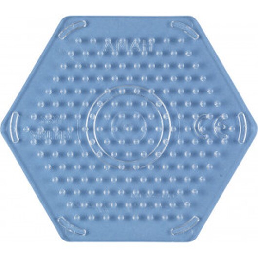 Hama Midi Pärlplatta Sexkant Liten Transparent 8x9cm - 1 st.