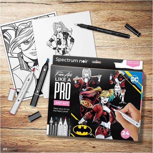 DIY Kit Illustration, Harley Quinn, mixade färger, 1 förp.