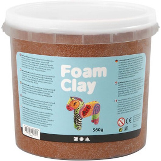 Foam ClayÂ® , brun, 560g/ 1 hink