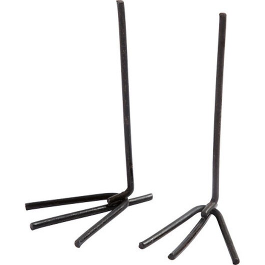 Fågelfötter och kycklingfötter, H: 5 cm, B: 2 cm, Svart, 10 par/1 frp.