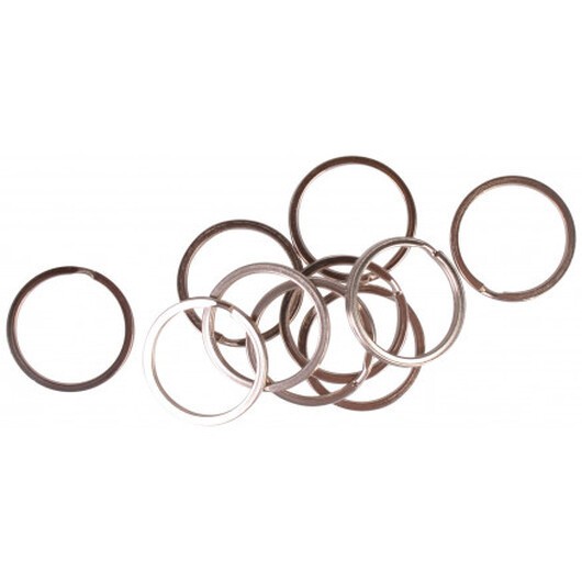 Infinity Hearts Nyckelring Tjock Silverfärgad 25mm - 10 st