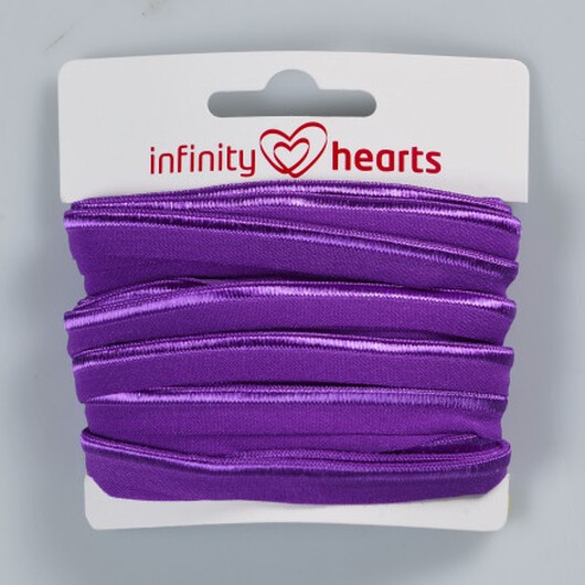 Infinity Hearts Passpoalband Stretch 10mm 465 Lila - 5m