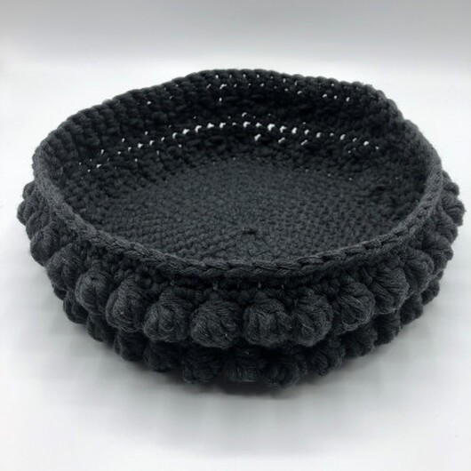 Brödkorg av Rito Krea - Korg Virkmönster 22cm