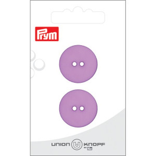 Prym Platt Plastknapp Lila 23 mm - 2 st.