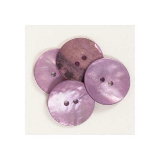 Drops Pärlemorknapp Rund Lila 20mm 609 - 1 st.