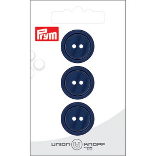 Prym Plastknapp Navy 2 hål 20mm - 3 st.