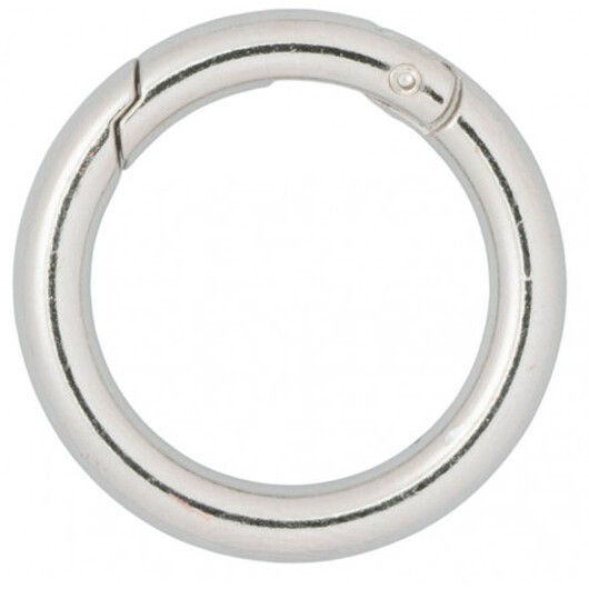 Infinity Hearts O-ring med Ãppning Mässing Silver Ø30mm - 5 st