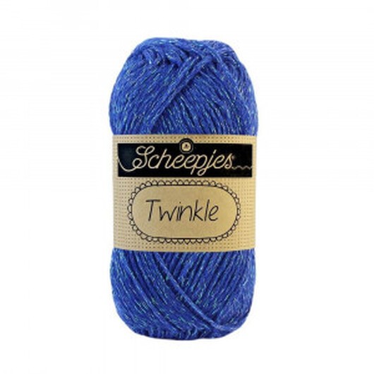 Scheepjes Twinkle Garn Glimmer 908 Kungsblå
