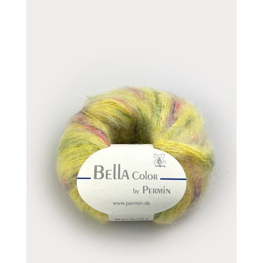 Permin Bella Color Garn 69 Gul/Lila/Rosa/Grön