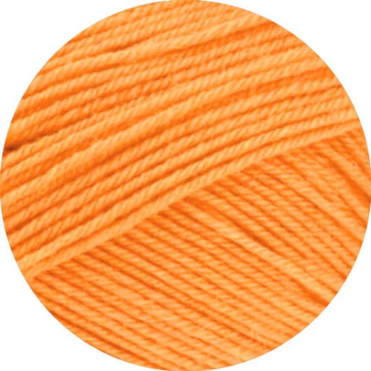 Lana Grossa Meilenweit 100 Merino Extrafine Uni Garn 2453 Orange