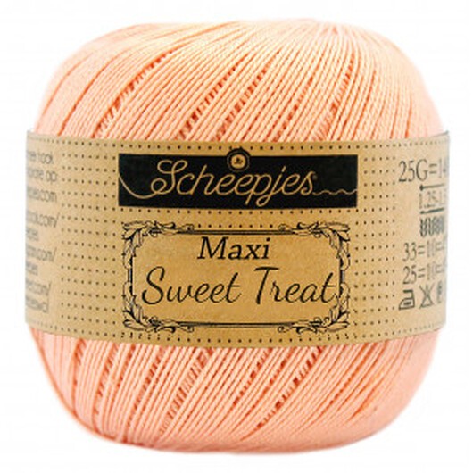 Scheepjes Maxi Sweet Treat Garn Unicolor 523 Pale Peach