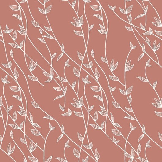 Poplin m/grenar 145cm 56 Röd - 50cm