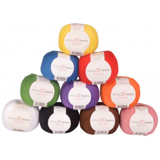 Infinity Hearts Rose 8/4 Garnpaket 30 Basfärger - 10 st