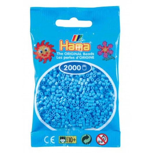 Hama Mini Pärlor 501-46 Pastell Blå - 2000 st