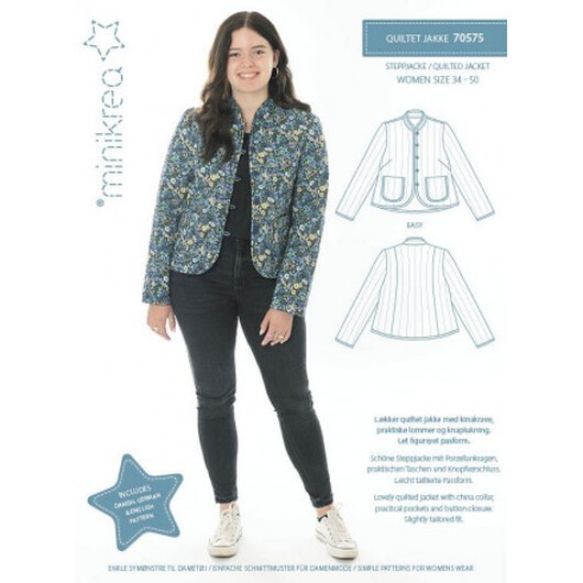 MiniKrea Quiltad Jacka Str. 34-50