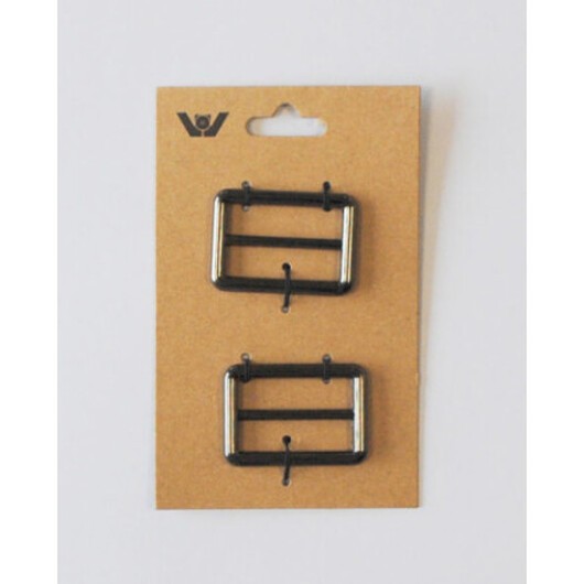 Spänne Justerbart 38mm Gun Metal - 2 st