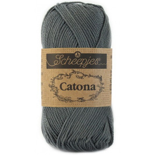 Scheepjes Catona Garn Unicolor 501 Anthracite