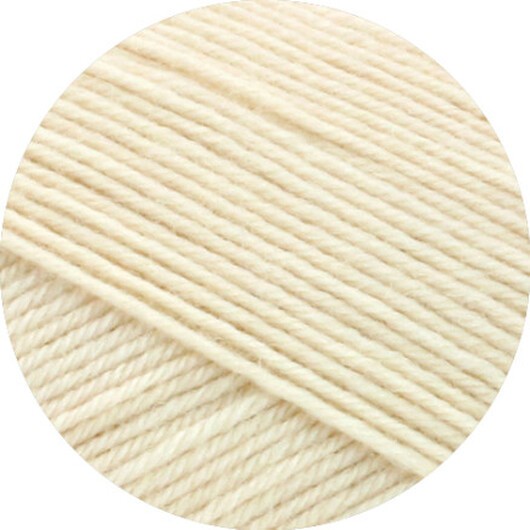 Lana Grossa Meilenweit 100 Merino Extrafine Uni Garn 2425 Ljus Beige