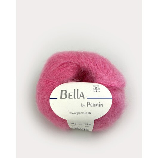 Permin Bella Mohair Garn 75 Ljusrosa