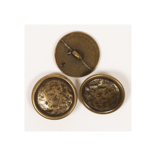 Drops Rund Guld/Mässingknapp 20mm 530 - 1 st.
