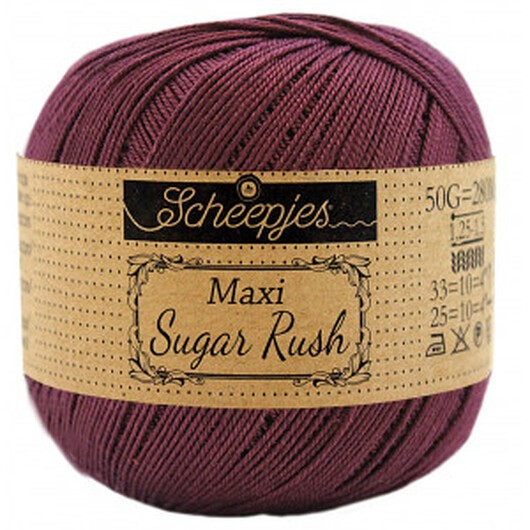 Scheepjes Maxi Sugar Rush Garn Unicolor 394 Shadow Purple