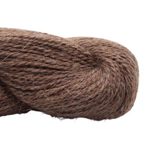 BC Garn Babyalpaca 10/2 107 Brun Melerat Ofärgad