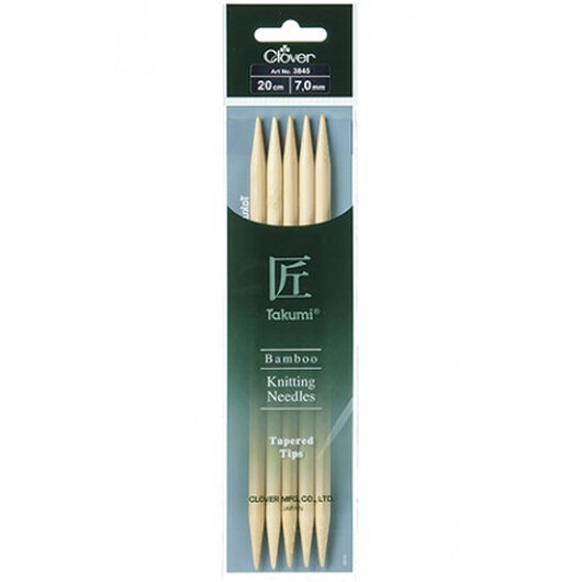 Clover Takumi Strumpstickor Bambu 20cm 7,00mm