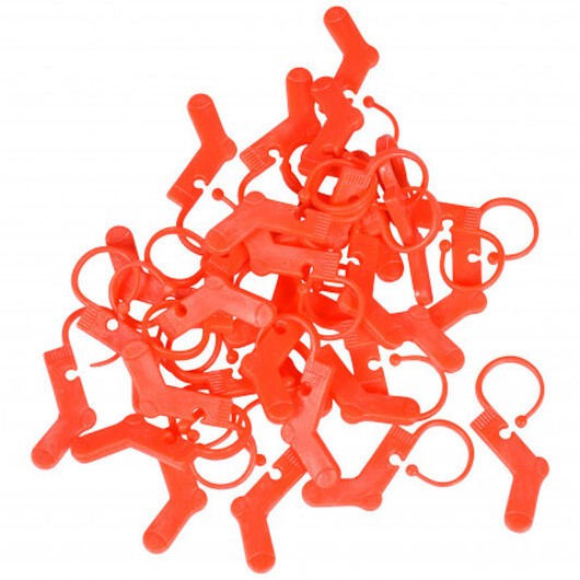 Infinity Hearts Maskmarkörer Strumpa Röd 3x2,5cm - 30 st