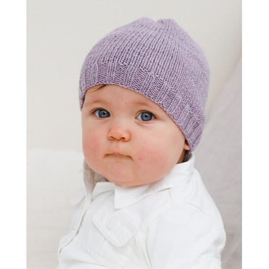 Sweetheart Beanie by DROPS Design - Baby Mössa Stickmönster str. 0/1 mån - 3/4 år