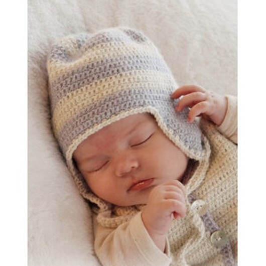 Heartthrob Hatt by DROPS Design - Baby Mössa Virk-mönster strl. 1/3 md - 3/4 år